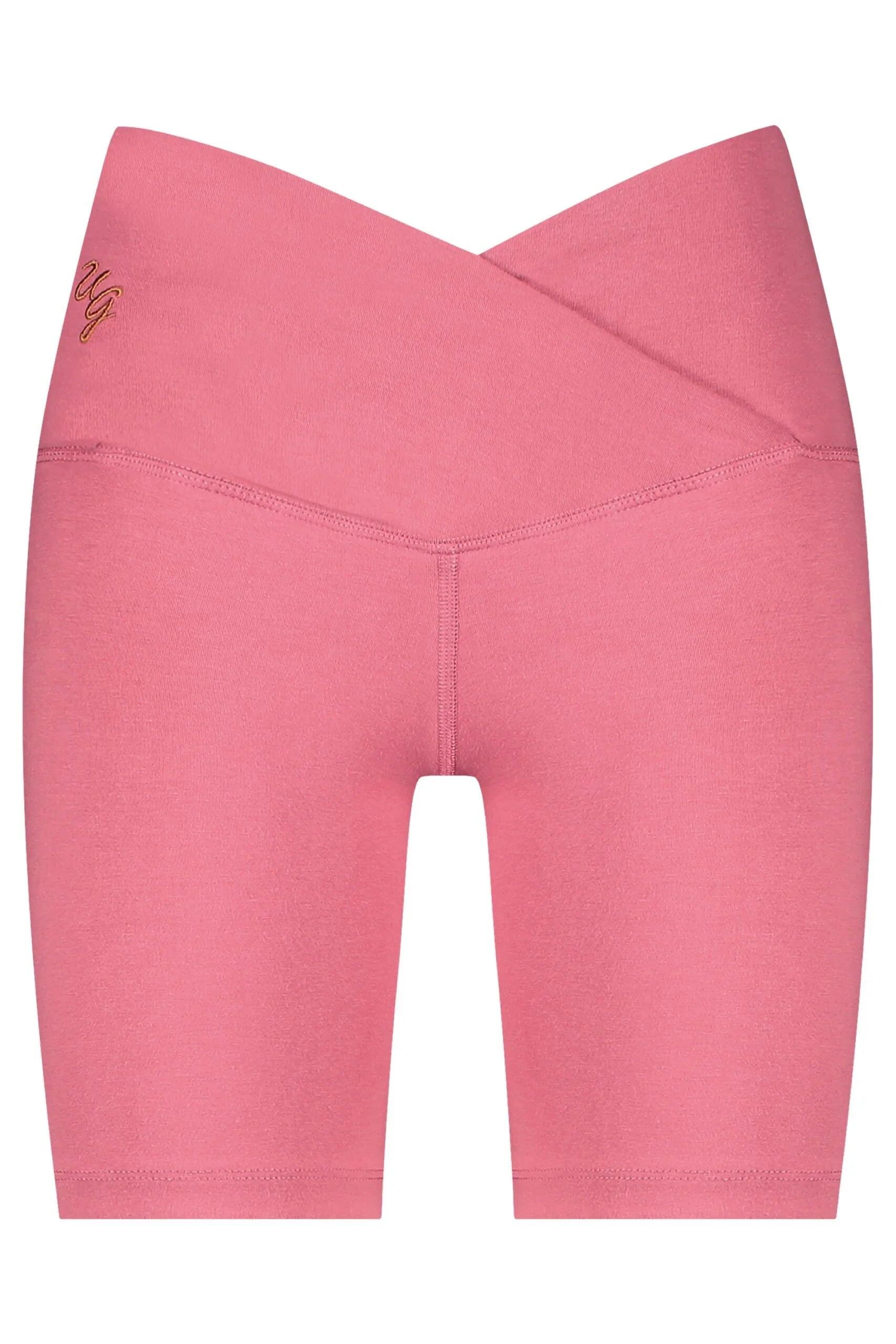 Short de Yoga et Pilates à enveloppe Sati - Hibiscus 4/5