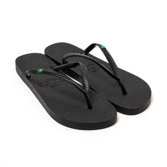 Chanclas playa mujer BRASILERAS Verde suela goma reciclada