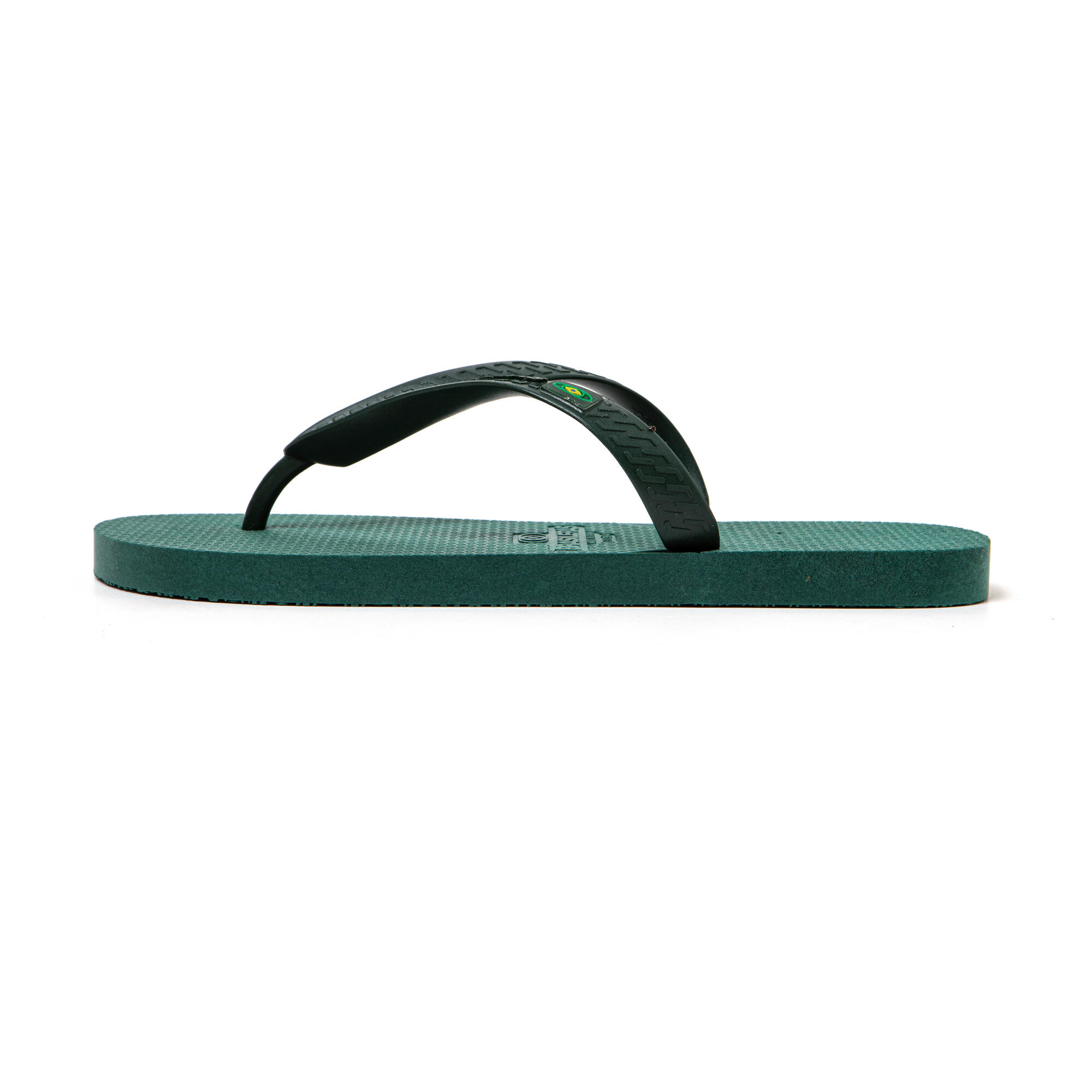 Chanclas playa hombre BRASILERAS Verde suela goma reciclada 4/7
