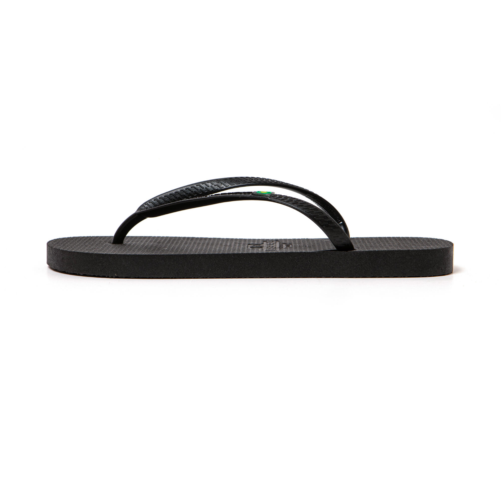 Chanclas playa mujer BRASILERAS Negro suela goma reciclada 4/7