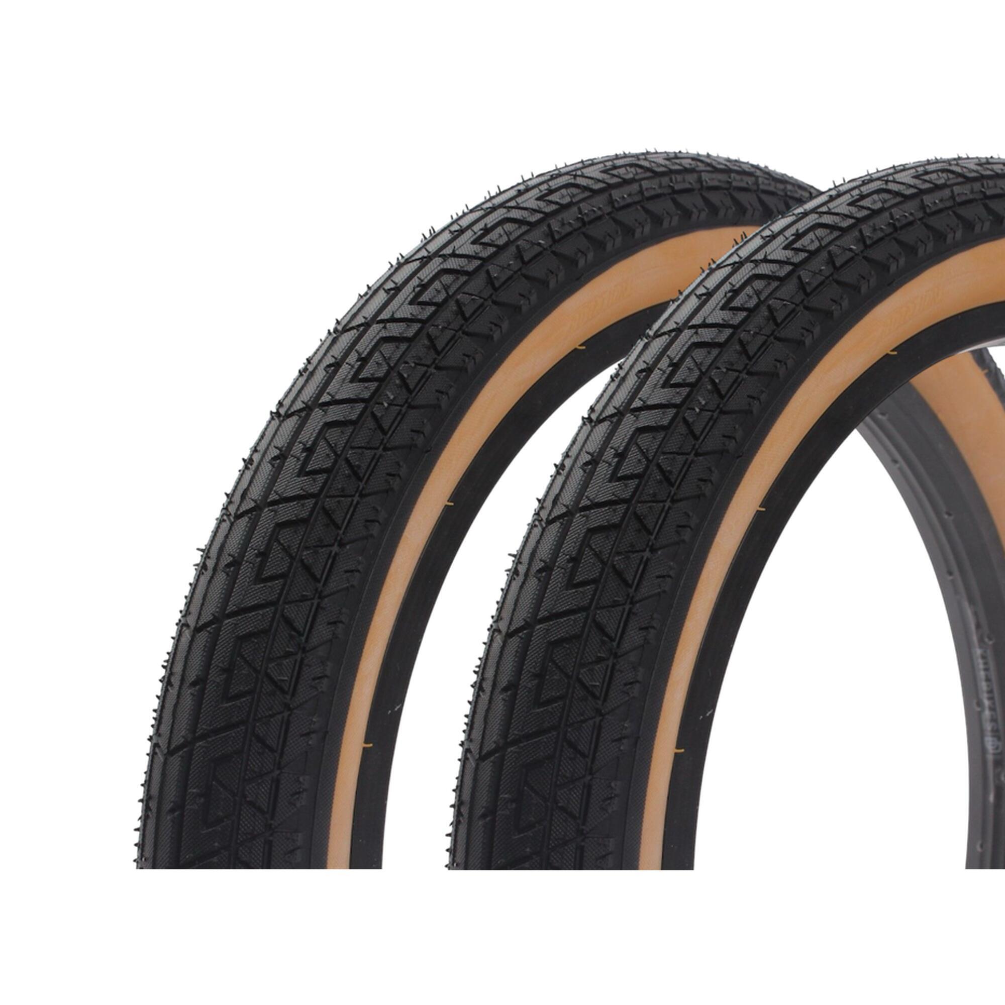 UNITED Sada plášťů BMX UNITED gum 20 palců x 2,25 palce