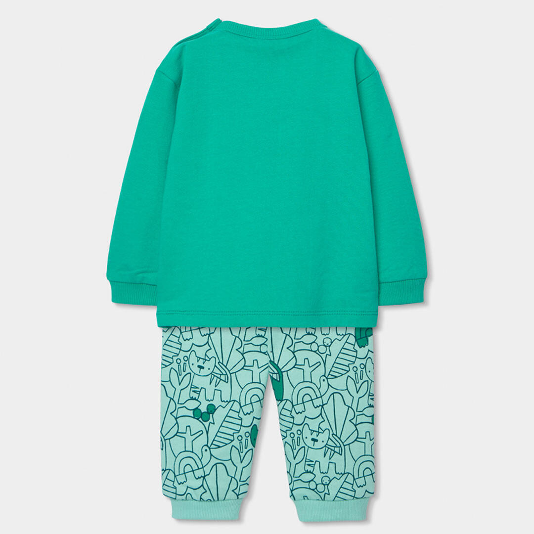 Conjuntos de verano de gimnasia bebé niño boboli verde 2/7