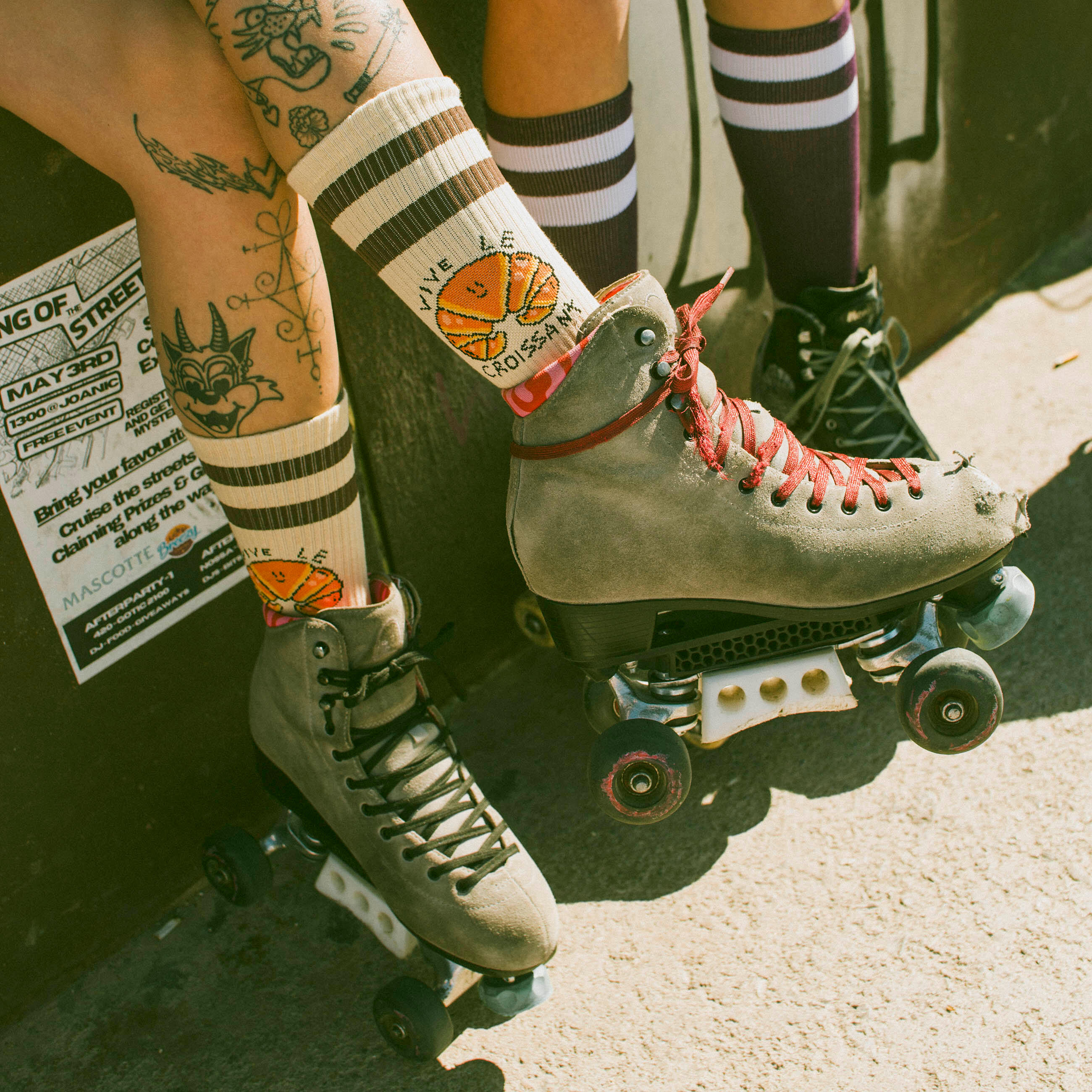 Calcetines Vive le Croissant - Mid High - American Socks 5/6