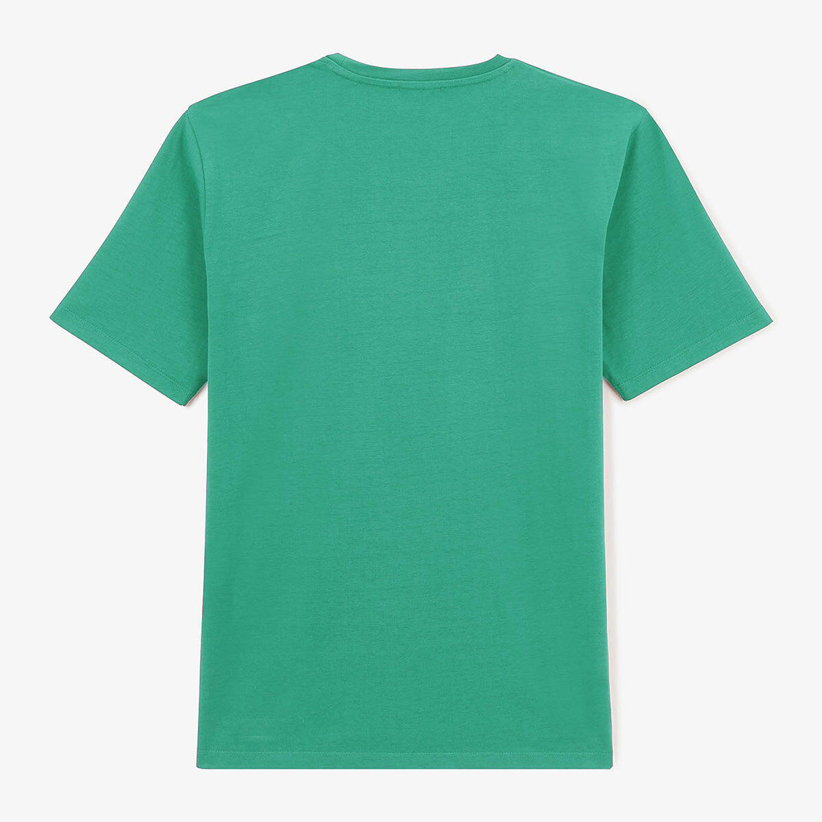 T-shirt con collo rotondo Théo in cotone blu turchese 2/4
