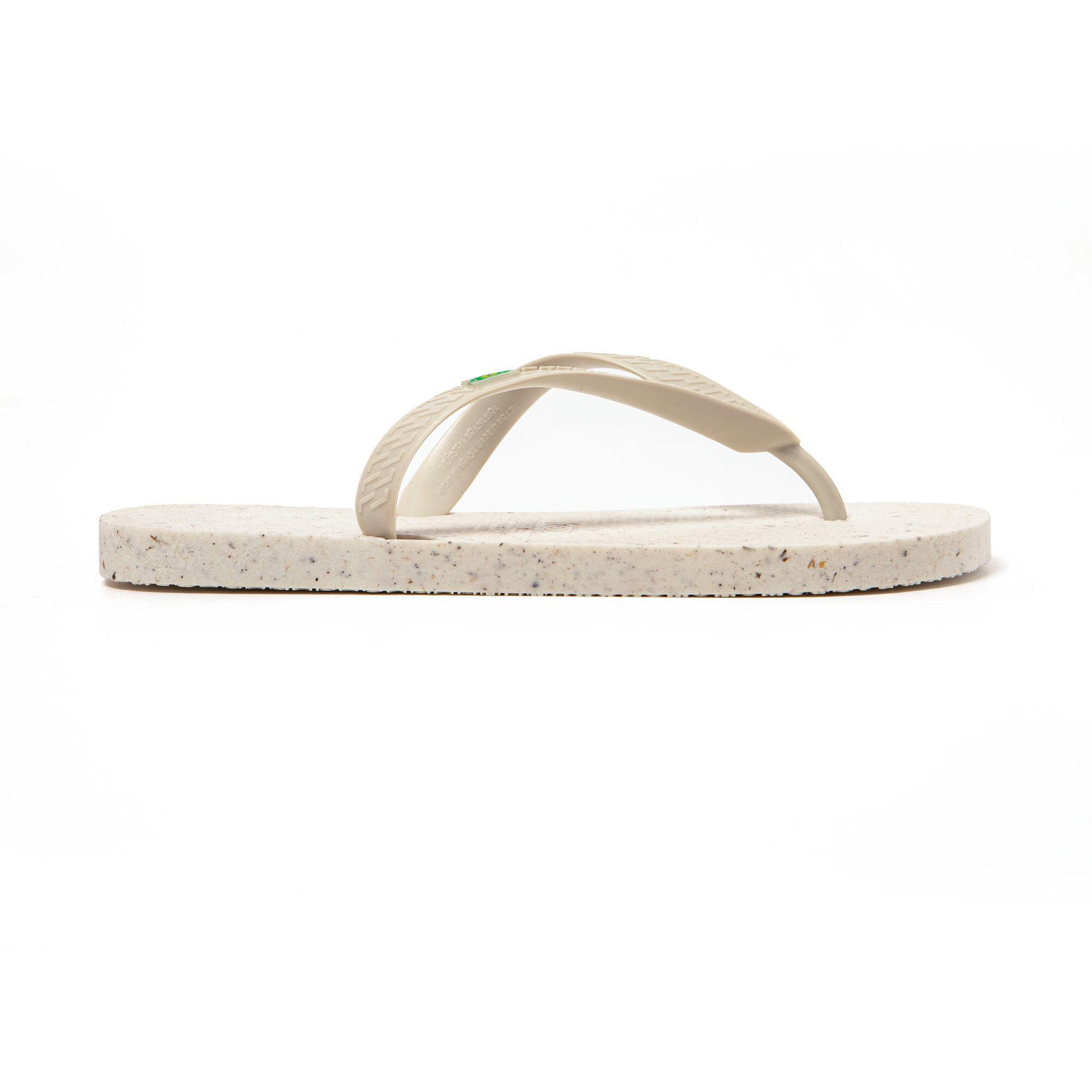 Chanclas playa hombre BRASILERAS Blanco suela goma reciclada 3/7