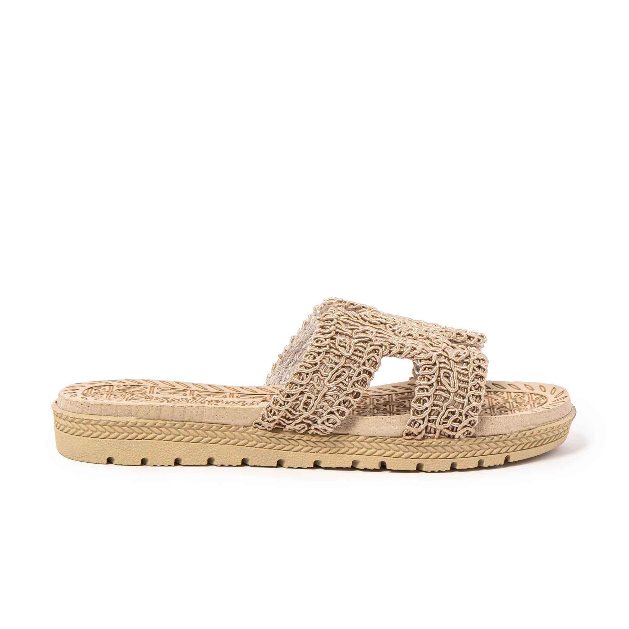 Sandales de plage femme BRASILERAS marron avec semelle gomme 3/7