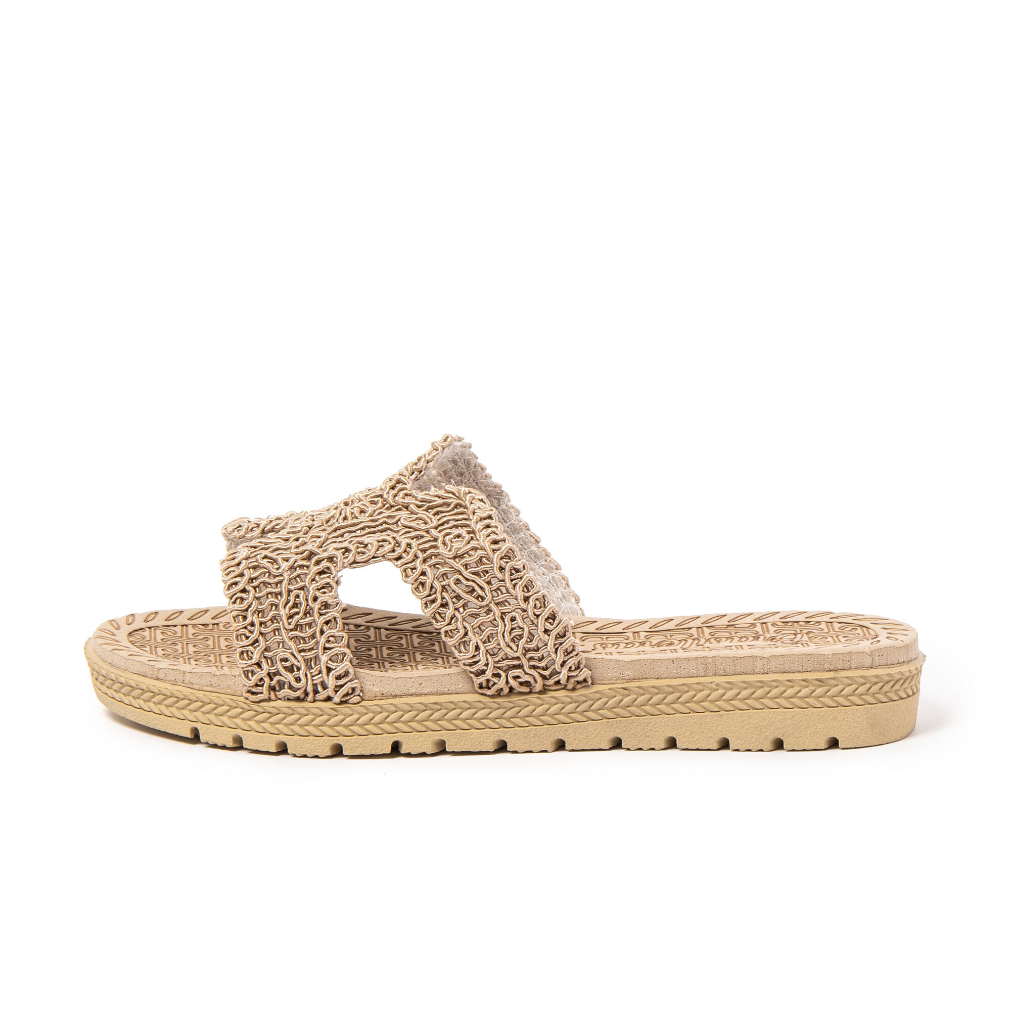 Sandales de plage femme BRASILERAS marron avec semelle gomme 4/7
