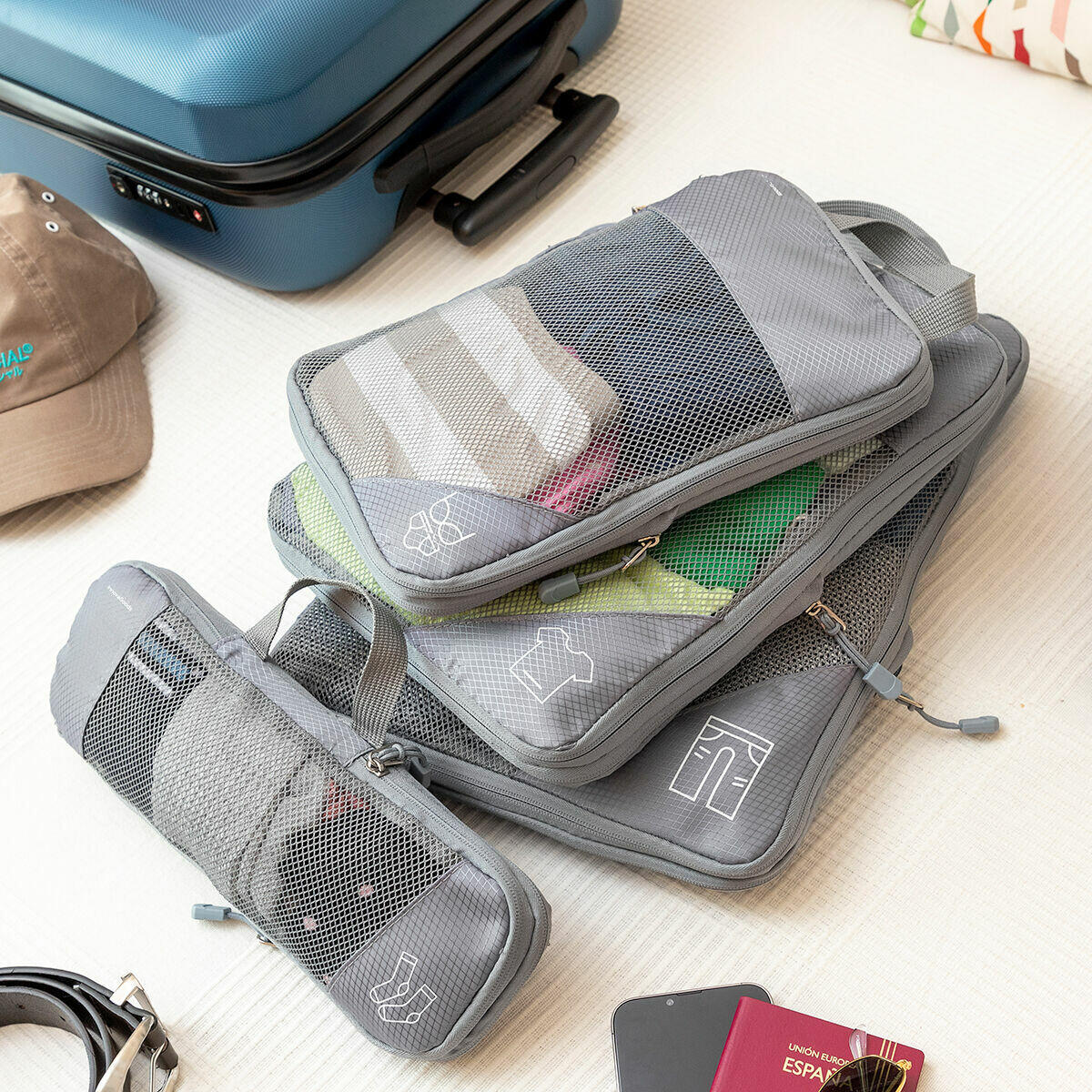 Suitcase Organiser Compression Bags INNOVAGOODS Polyester 5/5