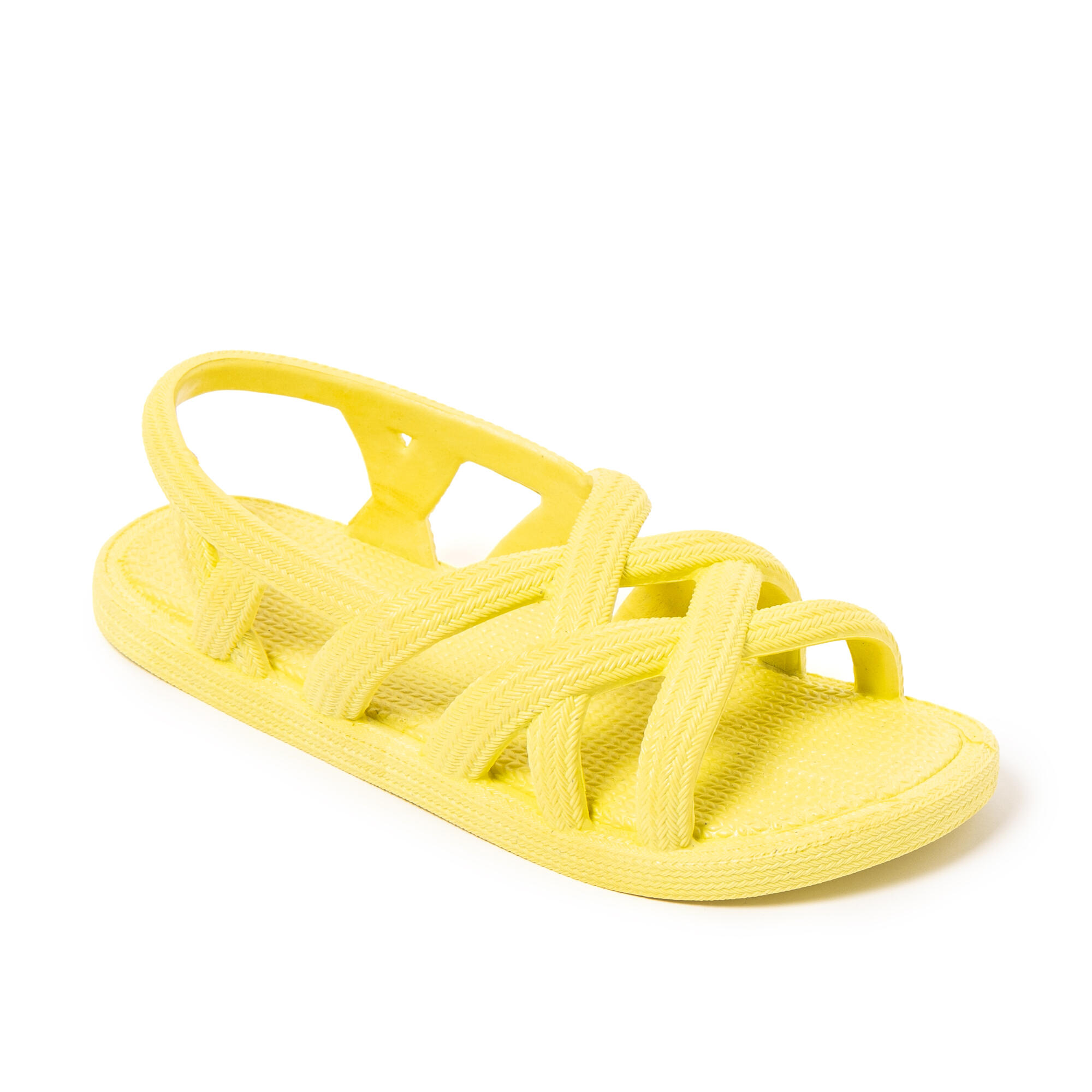 Sandali da spiaggia donna BRASILERAS gialli con suola gomma 2/7
