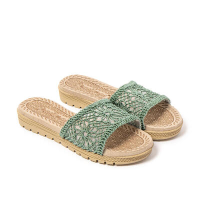 Strand sandalen voor dames brasileras bruin met rubberen zool