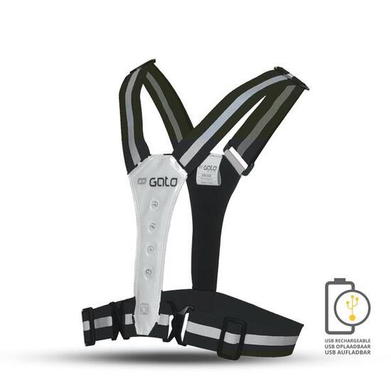 Gato LED Safer Sportweste USB wiederaufladbar Anthrazit One Size