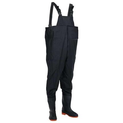 VidaXL waders avec bottes intégrées taille 41 noir