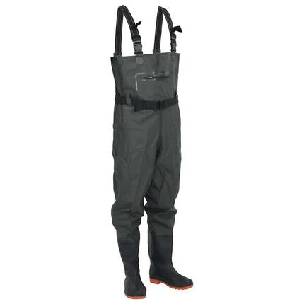 VidaXL waders avec bottes intégrées taille 42 vert foncé