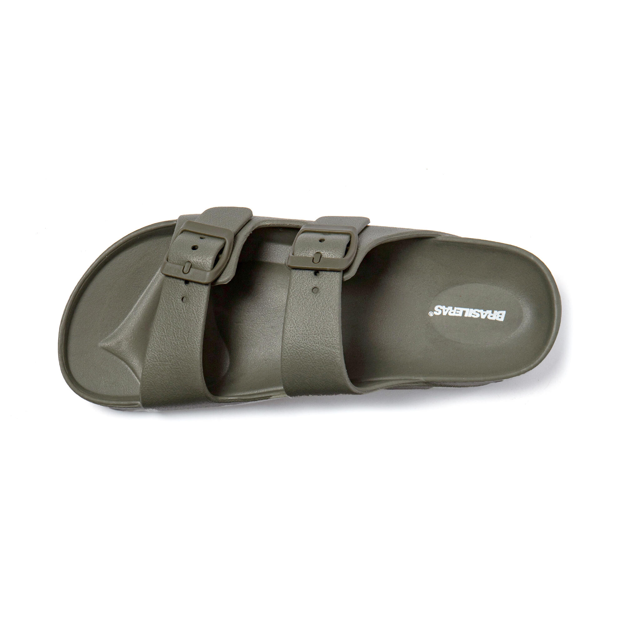 Sandali da spiaggia unisex BRASILERAS verdi con suola gomma 5/7