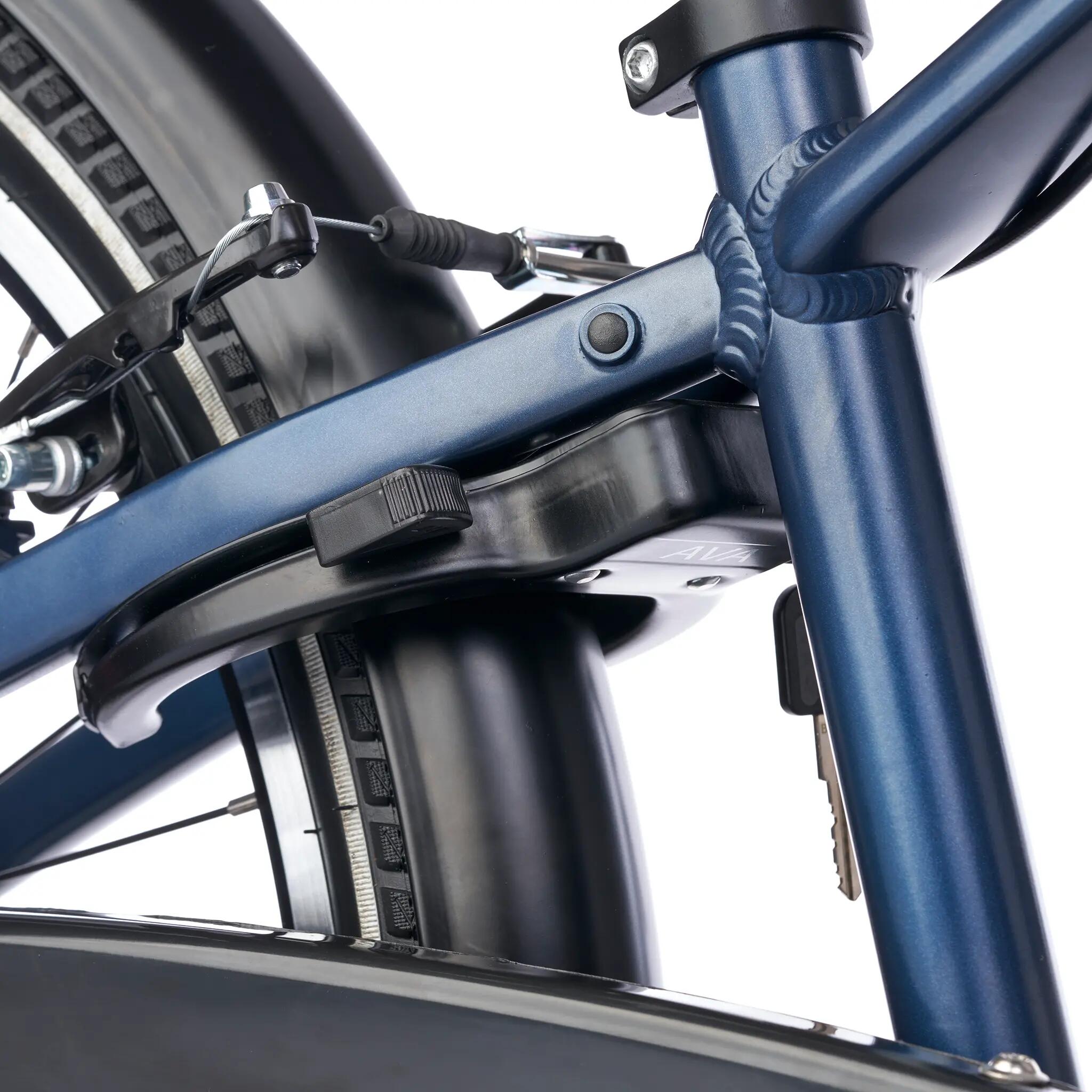 troX pro, 24 Zoll Kinderfahrrad, 7-Gang, Dunkelblau/Pink, 130–150 cm 4/8