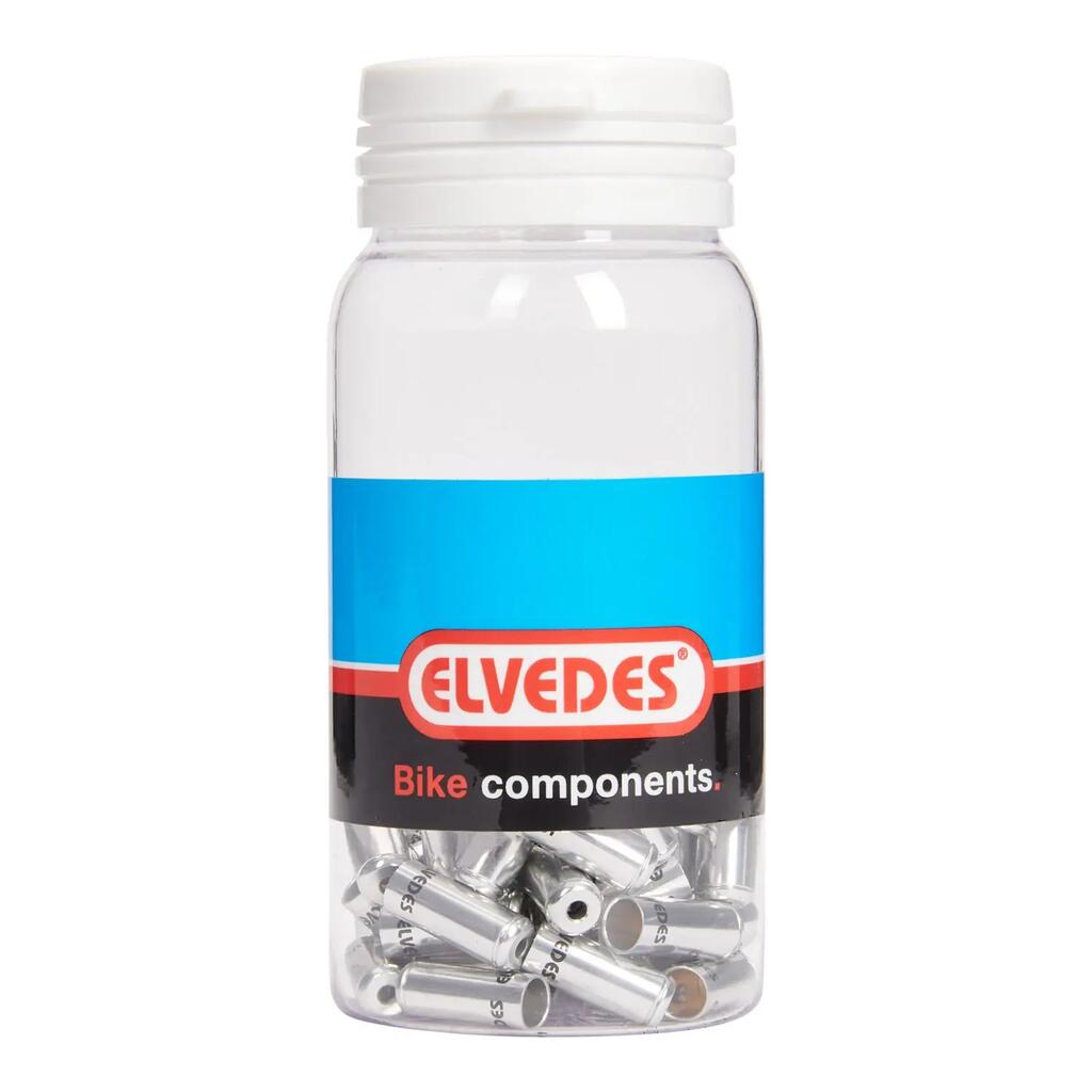 Elvedes Cable End Caps 5 mm Sealed Aluminium 50 pcs ELV2012001