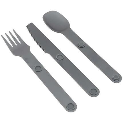 Bo-Camp - Set de couverts - Aluminium - 3 Pièces