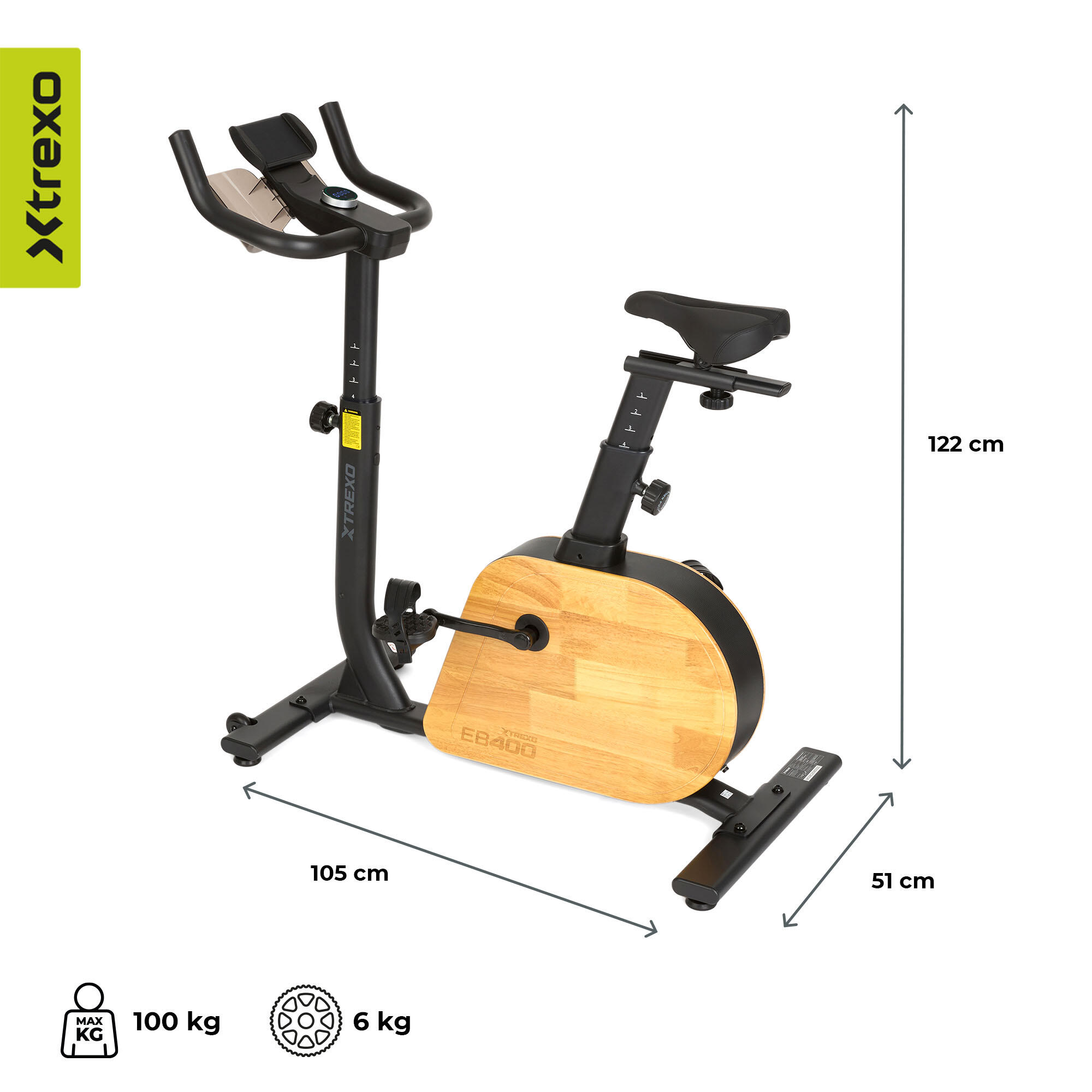 Rower elektryczny XTREXO EB400 3/7