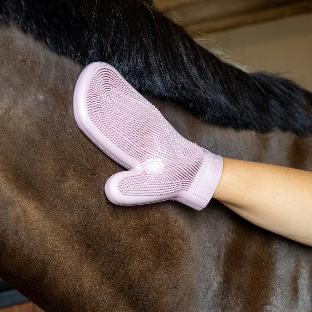 Gants de pansage en caoutchouc Grooming Deluxe 2/3
