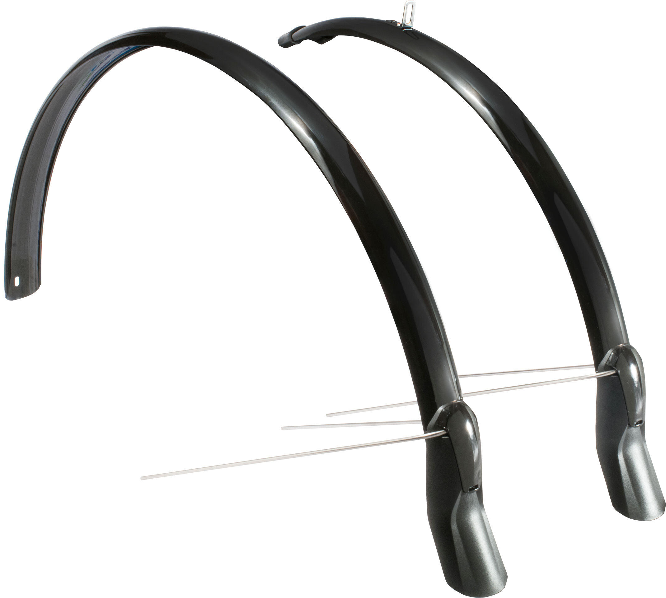 Set paraspruzzi Eurofender Scatto 28" x 51 mm - nero. 2/3