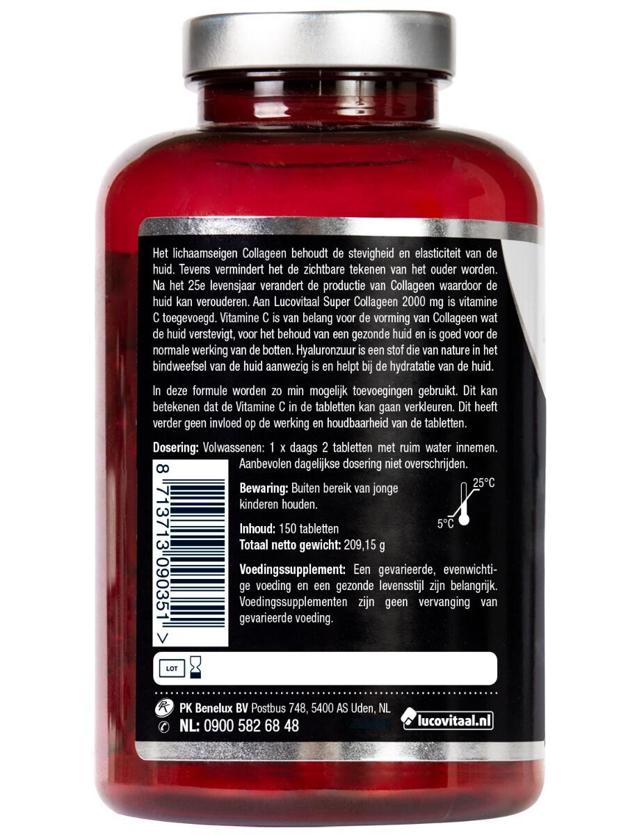 Lucovitaal Super Collageen 2000 mg 150 tabletten 4/5