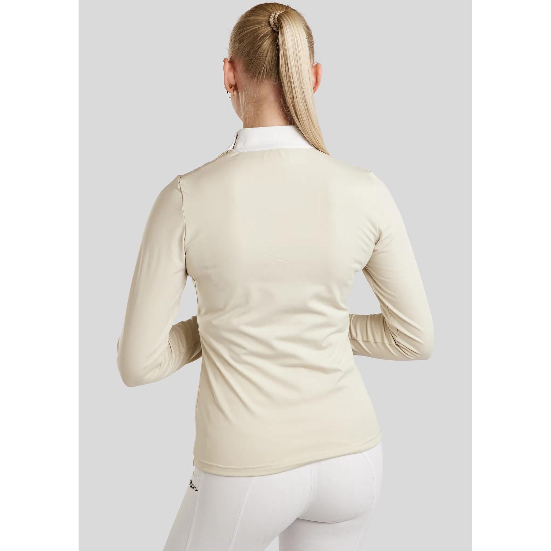Polo d'équitation à manche longues femme Montar MoEmilia 2/5