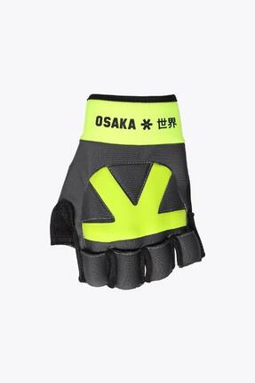 Osaka feldhockey handschuhe Armadillo | Grau-Limette