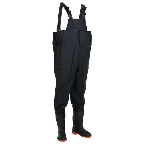 VidaXL cuissardes avec bottes intégrées taille 40 noir
