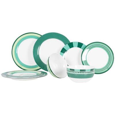 Gimex - colour line - servies - groen - 12-delig