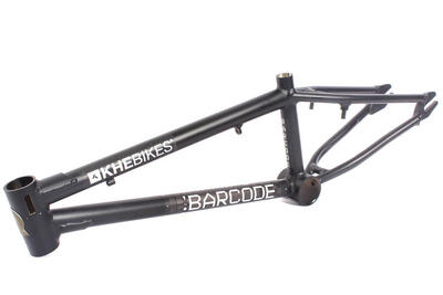 Bmx frame barcode zwart aluminium khebikes