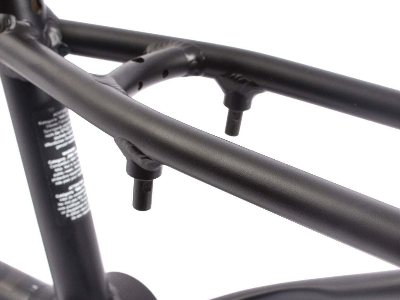 CADRE BMX BARCODE NOIR ALUMINIUM KHEBIKES 4/5