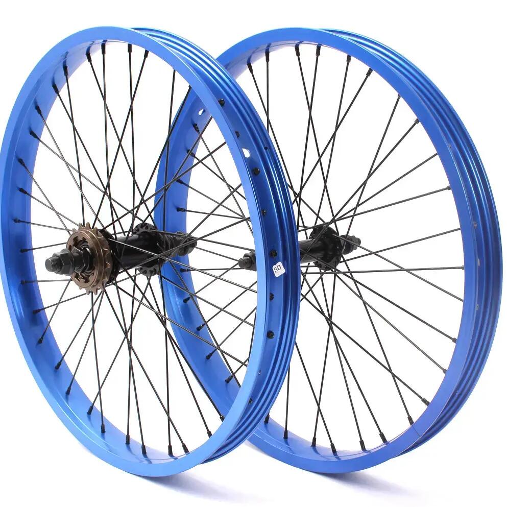 CHRIS BÖHM 20-INCH BLUE BMX BALANCE BIKE SET BY KHEBIKES