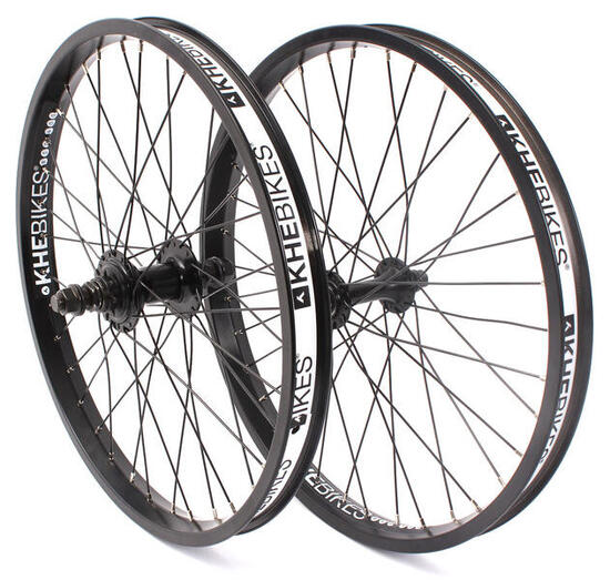 BMX LAUFRADSATZ MVP 20 ZOLL SCHWARZ 10/14MM S/B KHEBIKES