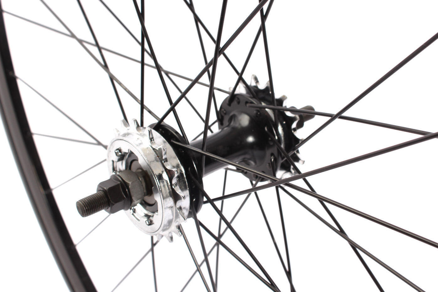 RUEDA TRASERA FIXIE 28" NEGRA KHEBIKES 2/3