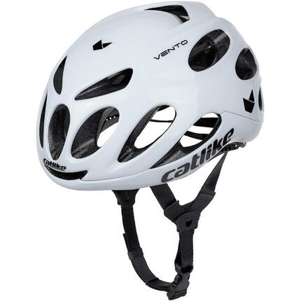 Buzaglo Casque de Course Vento Taille L 58-60 cm Blanc Brillant