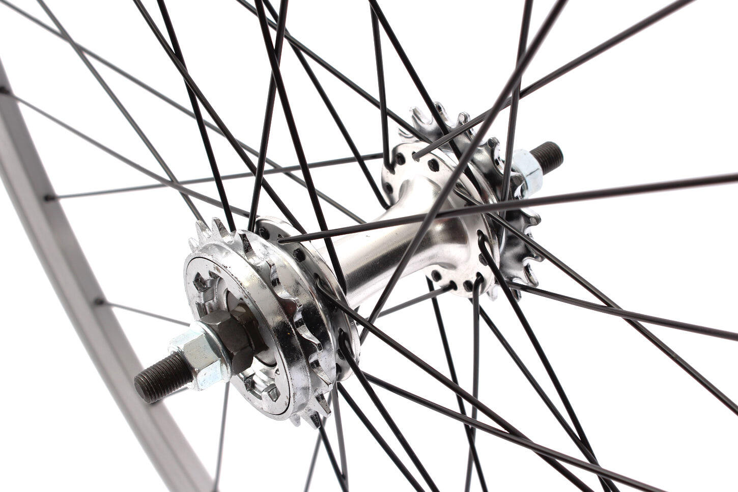 ROUE ARRIÈRE FIXIE 28" ARGENT KHEBIKES 2/3