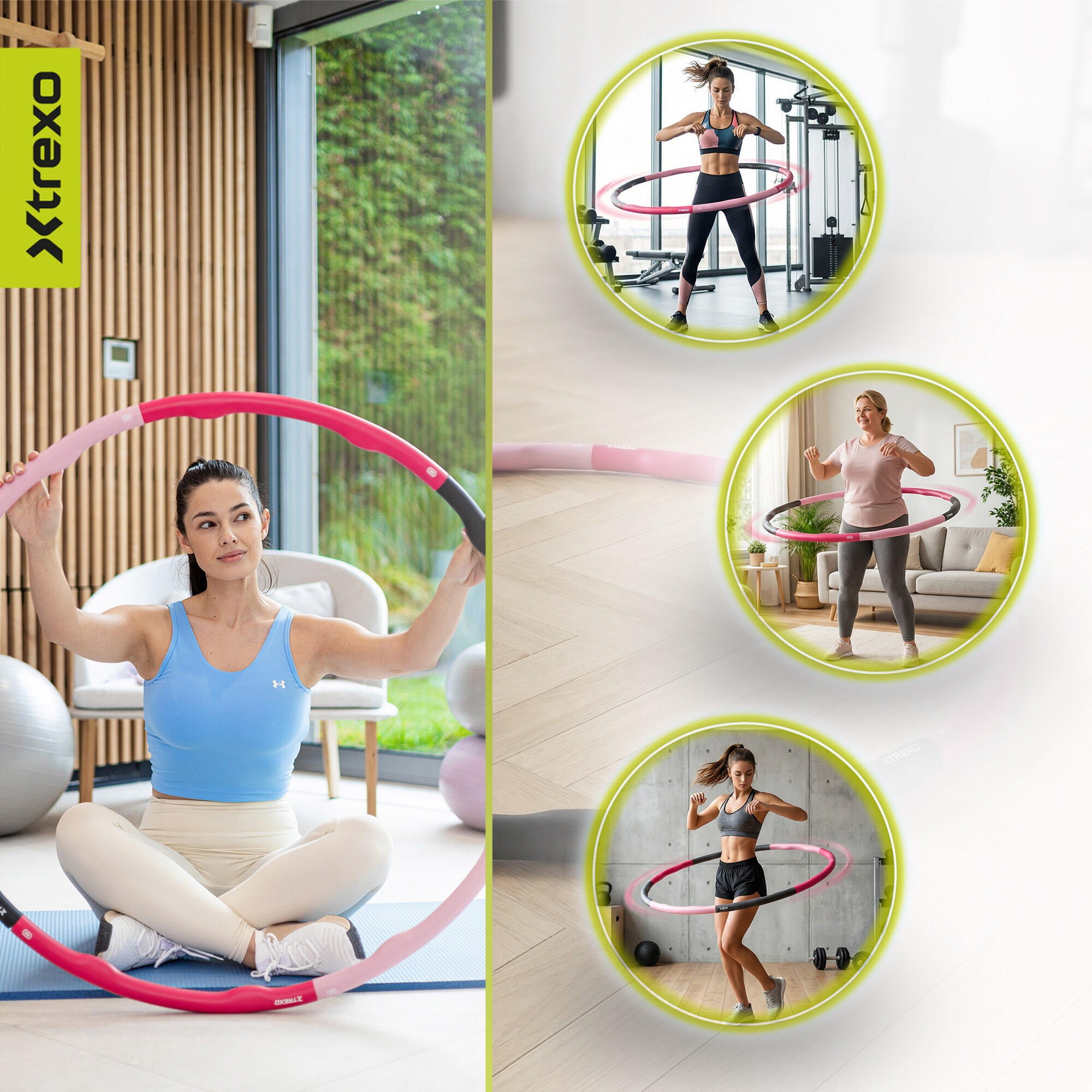 Hula hop massaggiante XTREXO TXO-B4Z035-PK 5/7