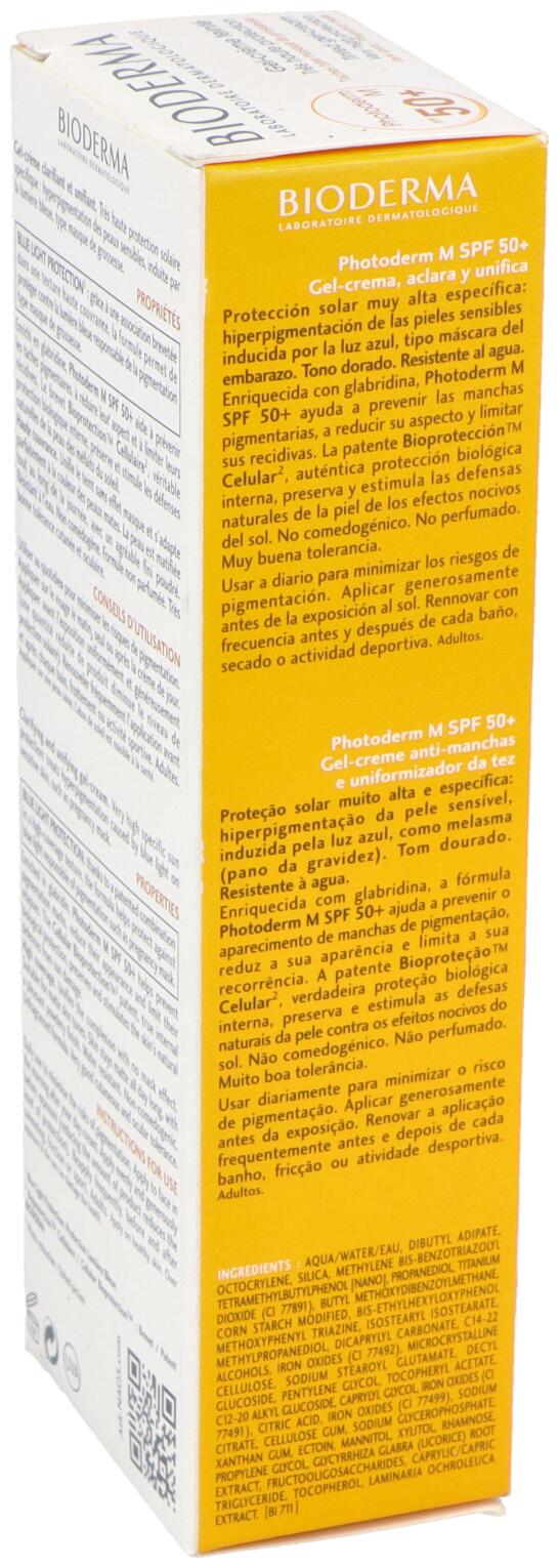 Photoderm M Gel Crema Protectora Color Dorado SPF 50+ 40 ml 3/3