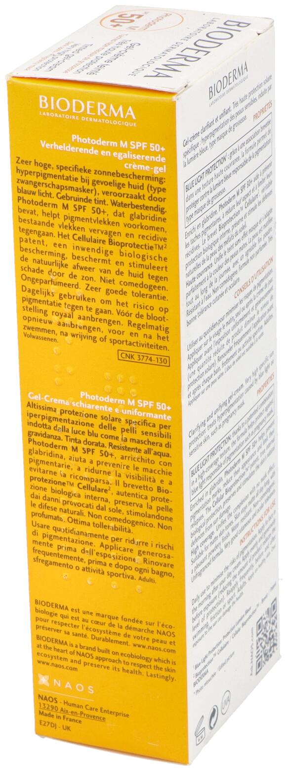Photoderm M Gel Crema Protectora Color Dorado SPF 50+ 40 ml 2/3