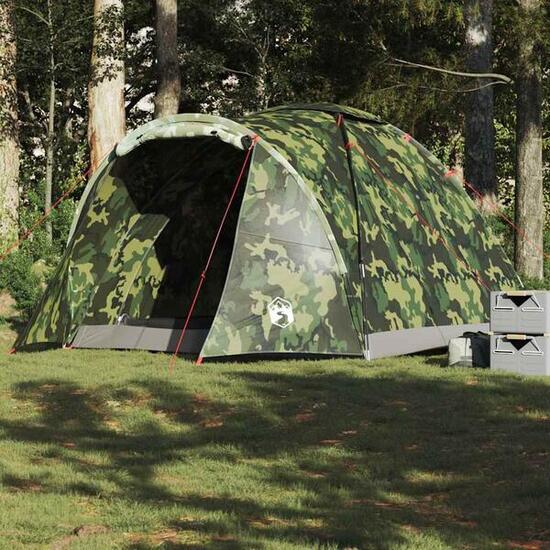 VidaXL Vistent tente de pêche 2 personnes imperméable camouflage