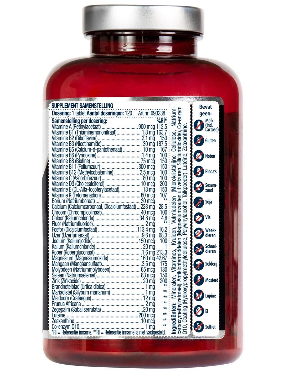 Lucovitaal Multivitamine Man MAXI pot 120 tabletten 2/4
