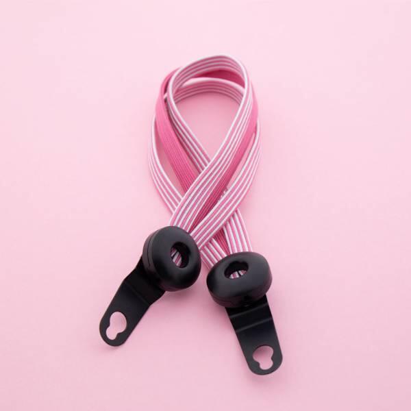 Qibbel Widek Venture fermabagagli elastico 24" Sweet Rose con ganci neri. 3/3