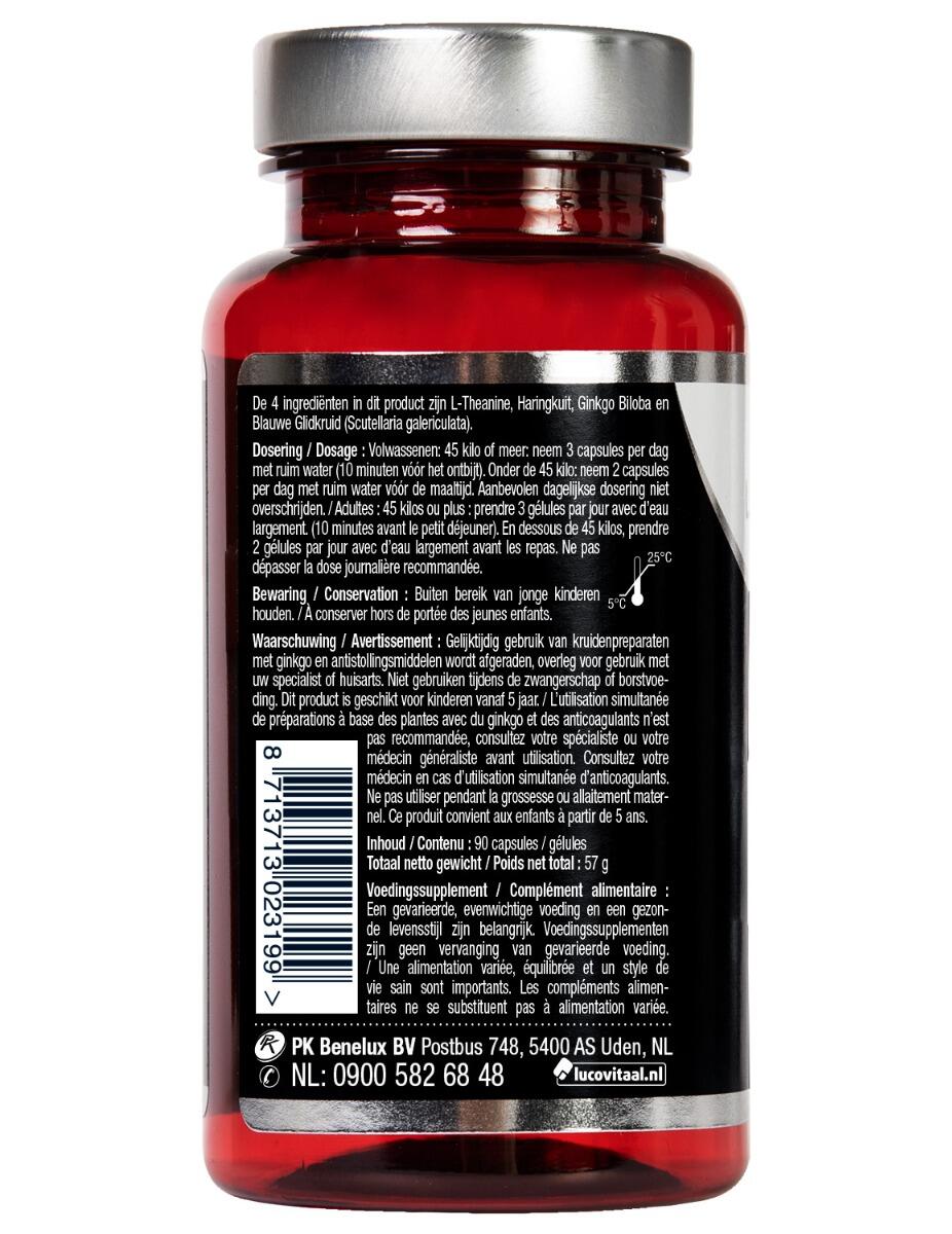 Lucovitaal L-Theanine Omega 3 90 capsules 3/4