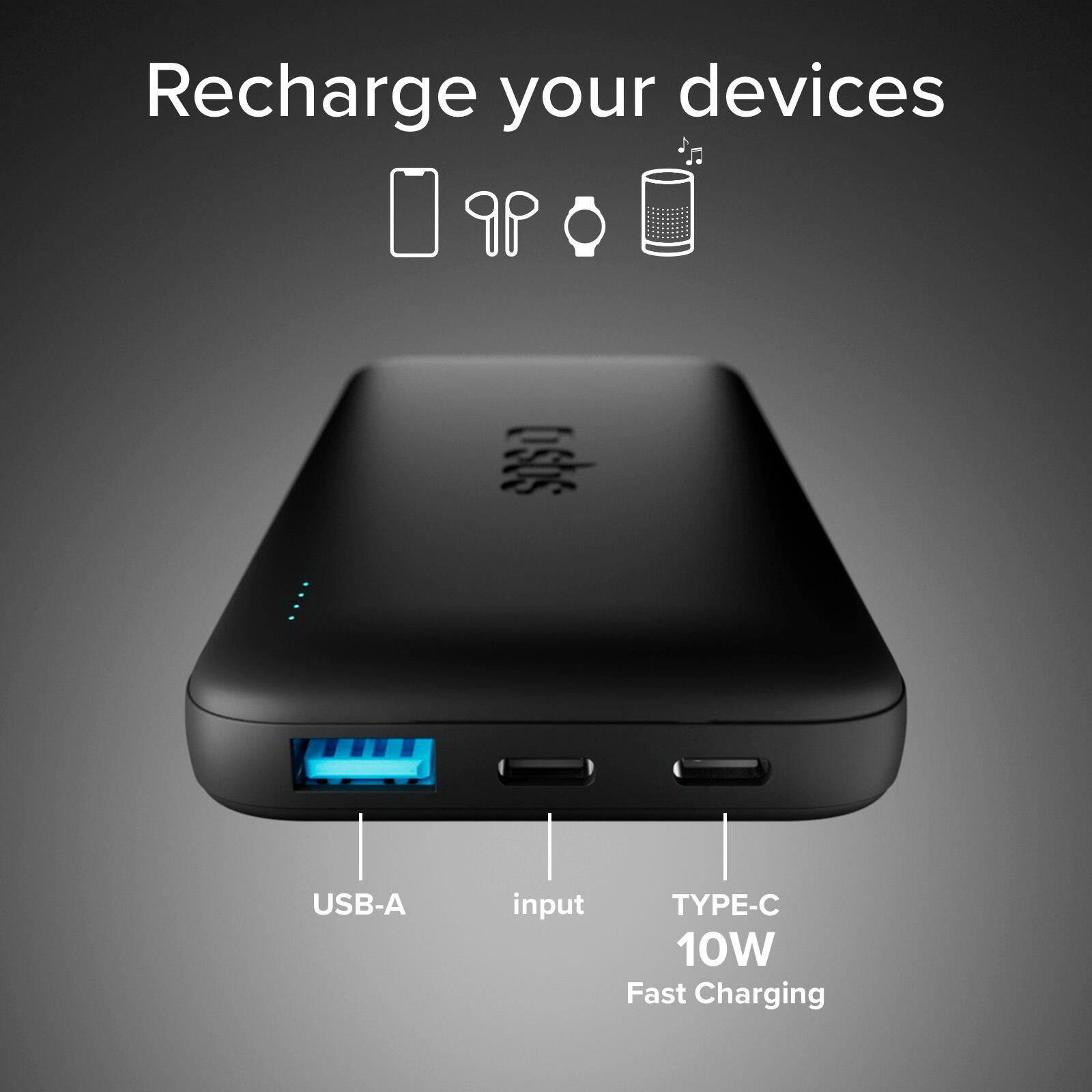 PowerBank con batteria LiFePO4 da 10000 mAh 6/8