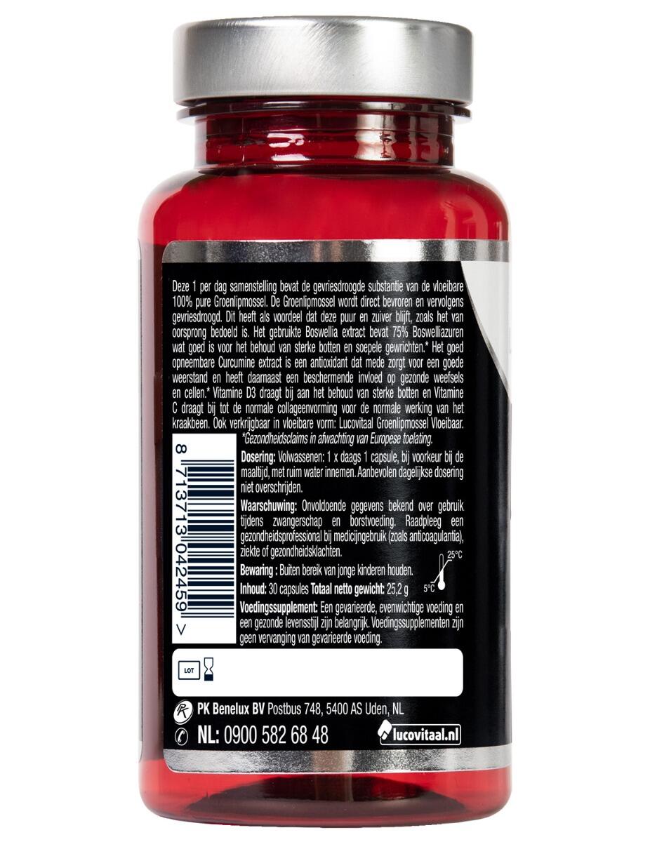 Lucovitaal Groenlipmossel 30 capsules 3/5