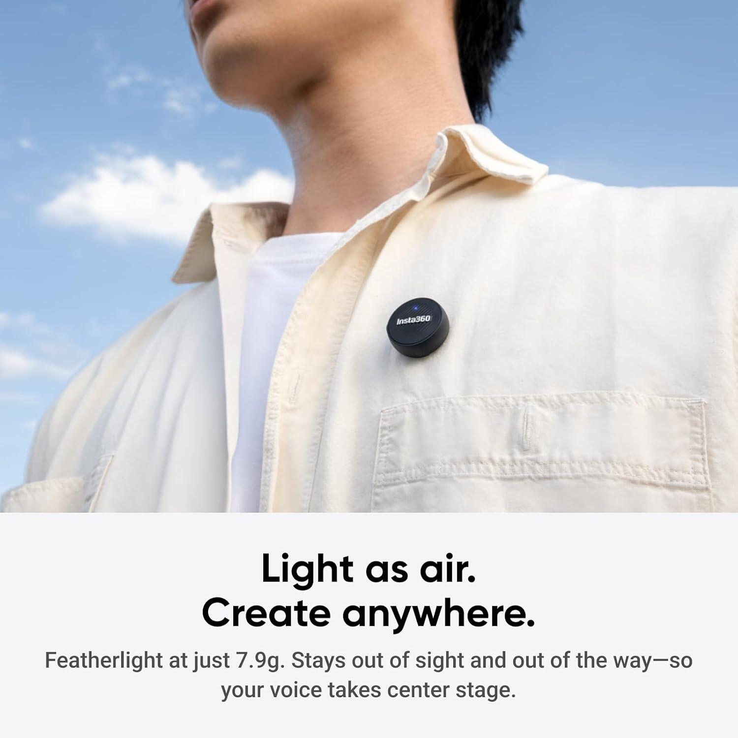 pACK Insta360 Mic Air 1 émetteur et 1 récepteur 5/7