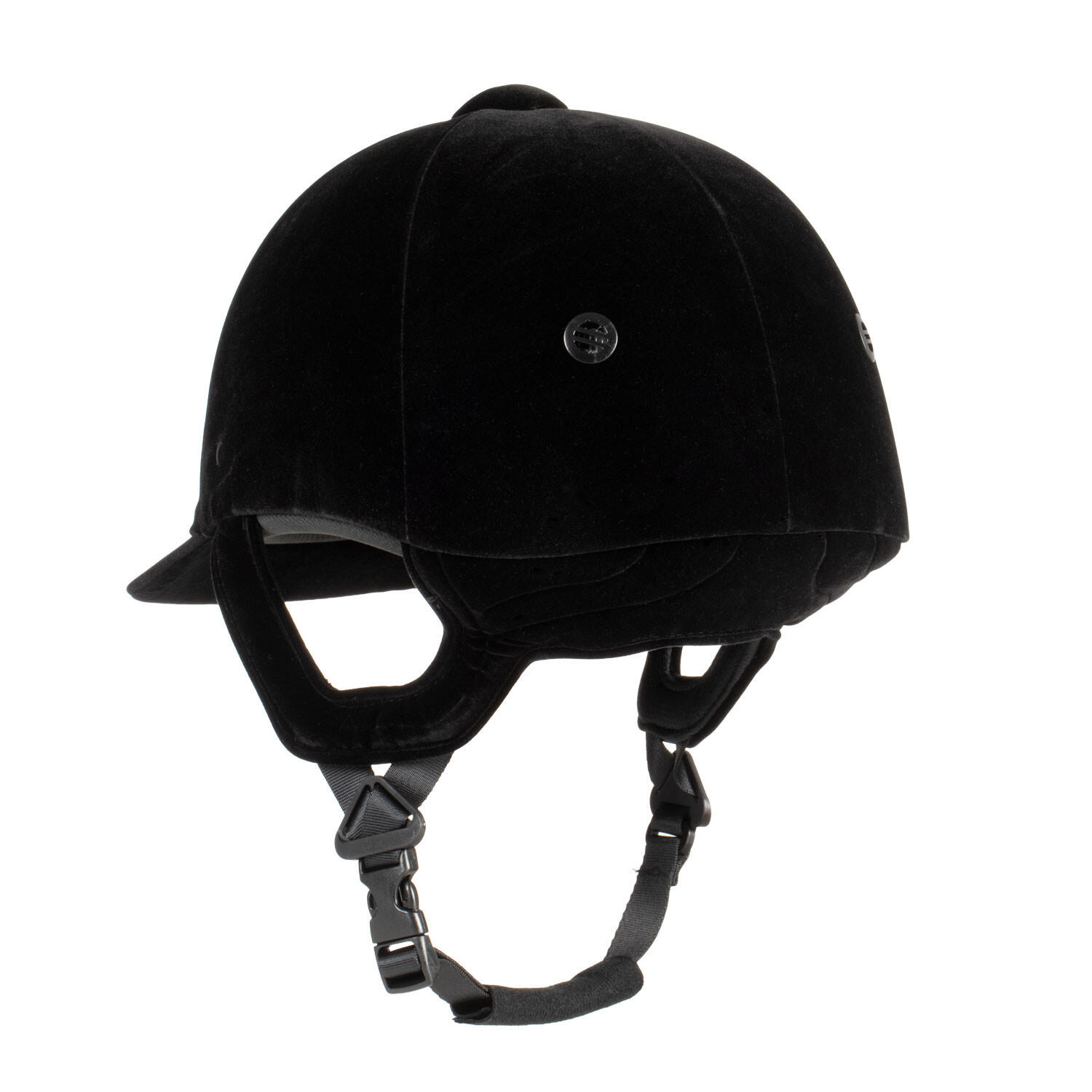 Casque d'équitation Airy Noir / Argent Equithème élégance et sécurité