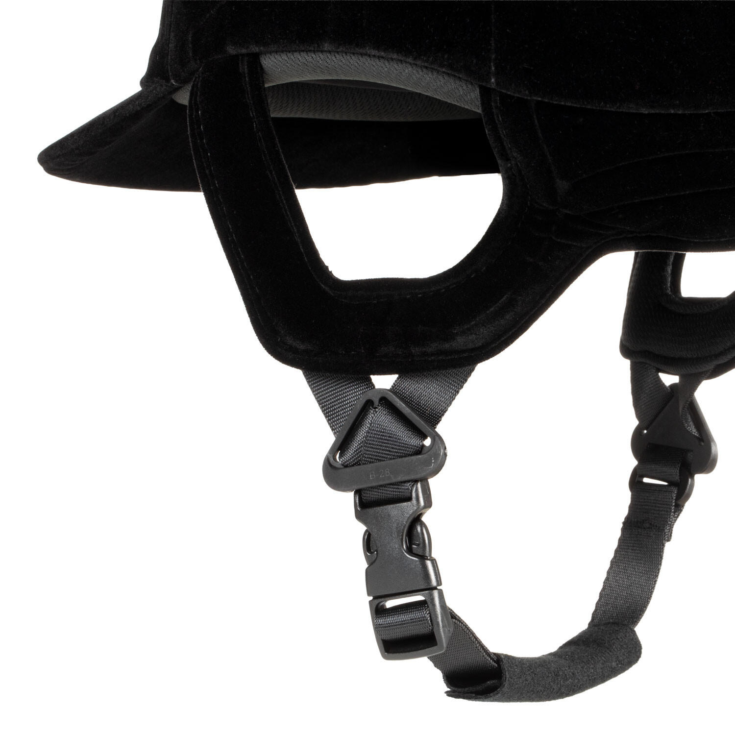Casque d'équitation en velours avec protège-nuque 4/6