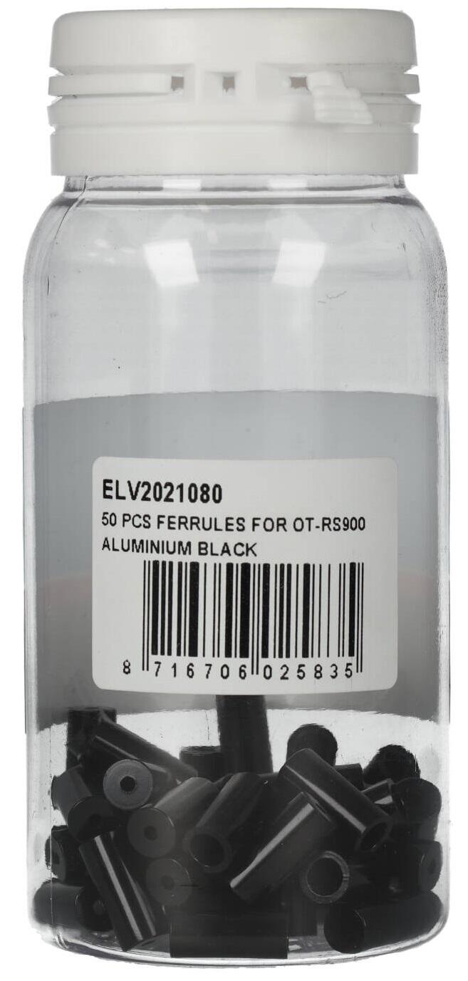 Ferrules de aluminio Elvedes Ø 3,65 à Ø 5,5mm (x50) 3/4