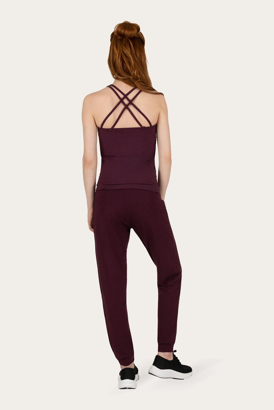 Pantalon d’été polyvalent Yoga et Pilates - Ojas - Violet Foncé 5/5
